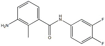 3-amino-N-(3,4-difluorophenyl)-2-methylbenzamide 结构式