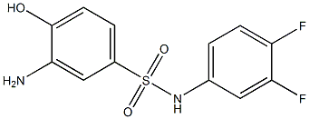 3-amino-N-(3,4-difluorophenyl)-4-hydroxybenzene-1-sulfonamide Structure