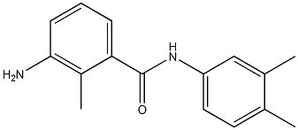 3-amino-N-(3,4-dimethylphenyl)-2-methylbenzamide,,结构式