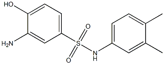 3-amino-N-(3,4-dimethylphenyl)-4-hydroxybenzene-1-sulfonamide 结构式