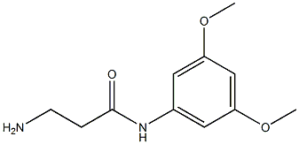 3-amino-N-(3,5-dimethoxyphenyl)propanamide,,结构式