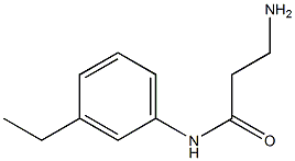 3-amino-N-(3-ethylphenyl)propanamide 结构式