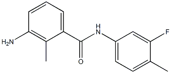 3-amino-N-(3-fluoro-4-methylphenyl)-2-methylbenzamide,,结构式