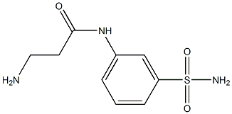 3-amino-N-(3-sulfamoylphenyl)propanamide Structure