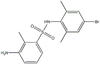 3-amino-N-(4-bromo-2,6-dimethylphenyl)-2-methylbenzene-1-sulfonamide Structure