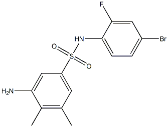 3-amino-N-(4-bromo-2-fluorophenyl)-4,5-dimethylbenzene-1-sulfonamide|