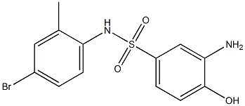  3-amino-N-(4-bromo-2-methylphenyl)-4-hydroxybenzene-1-sulfonamide