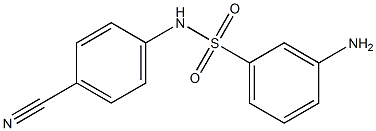 3-amino-N-(4-cyanophenyl)benzenesulfonamide