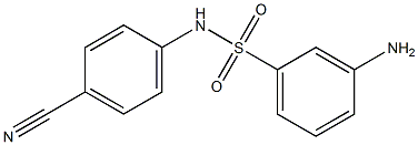 3-amino-N-(4-cyanophenyl)benzenesulfonamide Structure