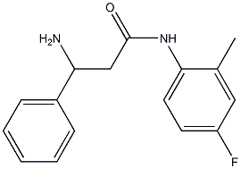 3-amino-N-(4-fluoro-2-methylphenyl)-3-phenylpropanamide