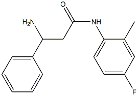  3-amino-N-(4-fluoro-2-methylphenyl)-3-phenylpropanamide