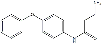 3-amino-N-(4-phenoxyphenyl)propanamide,,结构式