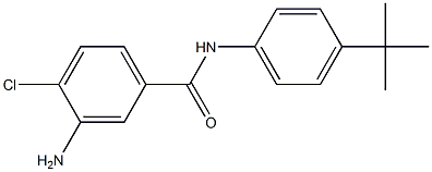 3-amino-N-(4-tert-butylphenyl)-4-chlorobenzamide 化学構造式