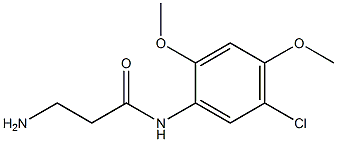 3-amino-N-(5-chloro-2,4-dimethoxyphenyl)propanamide Structure