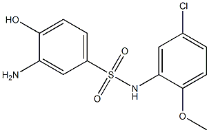 3-amino-N-(5-chloro-2-methoxyphenyl)-4-hydroxybenzene-1-sulfonamide Structure