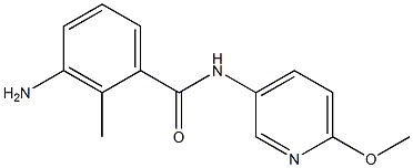 3-amino-N-(6-methoxypyridin-3-yl)-2-methylbenzamide Structure