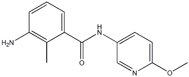 3-amino-N-(6-methoxypyridin-3-yl)-2-methylbenzamide 结构式