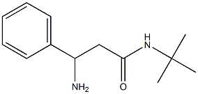 3-amino-N-(tert-butyl)-3-phenylpropanamide Struktur