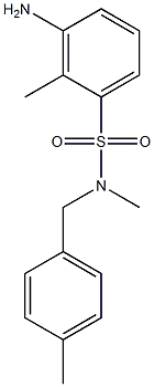 3-amino-N,2-dimethyl-N-[(4-methylphenyl)methyl]benzene-1-sulfonamide