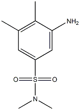 3-amino-N,N,4,5-tetramethylbenzene-1-sulfonamide 结构式