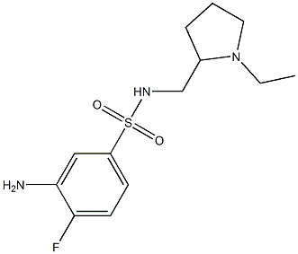 3-amino-N-[(1-ethylpyrrolidin-2-yl)methyl]-4-fluorobenzene-1-sulfonamide