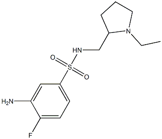 3-amino-N-[(1-ethylpyrrolidin-2-yl)methyl]-4-fluorobenzene-1-sulfonamide|