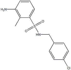 3-amino-N-[(4-chlorophenyl)methyl]-2-methylbenzene-1-sulfonamide|