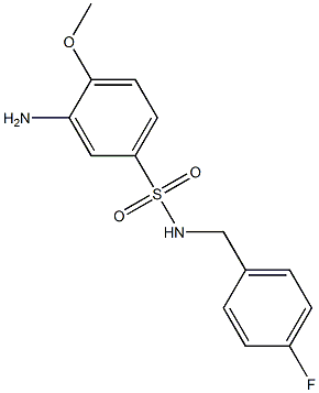 3-amino-N-[(4-fluorophenyl)methyl]-4-methoxybenzene-1-sulfonamide