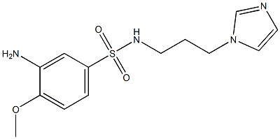  3-amino-N-[3-(1H-imidazol-1-yl)propyl]-4-methoxybenzene-1-sulfonamide