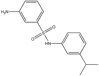 3-amino-N-[3-(propan-2-yl)phenyl]benzene-1-sulfonamide Struktur