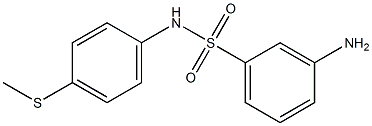 3-amino-N-[4-(methylsulfanyl)phenyl]benzene-1-sulfonamide