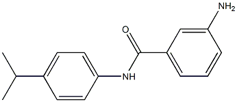 3-amino-N-[4-(propan-2-yl)phenyl]benzamide 结构式