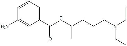 3-amino-N-[5-(diethylamino)pentan-2-yl]benzamide 结构式