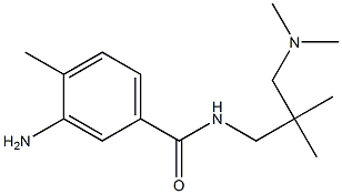 3-amino-N-{2-[(dimethylamino)methyl]-2-methylpropyl}-4-methylbenzamide,,结构式