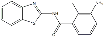 3-amino-N-1,3-benzothiazol-2-yl-2-methylbenzamide Structure