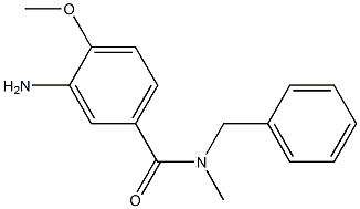 3-amino-N-benzyl-4-methoxy-N-methylbenzamide Structure