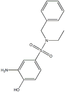 3-amino-N-benzyl-N-ethyl-4-hydroxybenzene-1-sulfonamide,,结构式