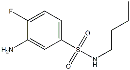 3-amino-N-butyl-4-fluorobenzene-1-sulfonamide,,结构式