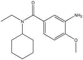 3-amino-N-cyclohexyl-N-ethyl-4-methoxybenzamide 结构式