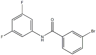 3-bromo-N-(3,5-difluorophenyl)benzamide 结构式