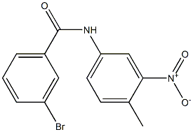 3-bromo-N-(4-methyl-3-nitrophenyl)benzamide Structure