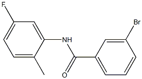 3-bromo-N-(5-fluoro-2-methylphenyl)benzamide,,结构式