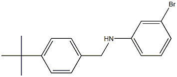 3-bromo-N-[(4-tert-butylphenyl)methyl]aniline Structure