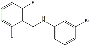 3-bromo-N-[1-(2,6-difluorophenyl)ethyl]aniline Struktur