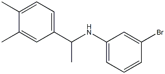 3-bromo-N-[1-(3,4-dimethylphenyl)ethyl]aniline Structure