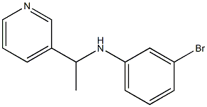 3-bromo-N-[1-(pyridin-3-yl)ethyl]aniline Structure