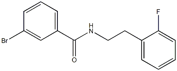 3-bromo-N-[2-(2-fluorophenyl)ethyl]benzamide Structure