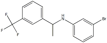 3-bromo-N-{1-[3-(trifluoromethyl)phenyl]ethyl}aniline Structure