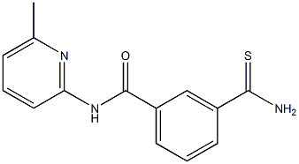 3-carbamothioyl-N-(6-methylpyridin-2-yl)benzamide 结构式