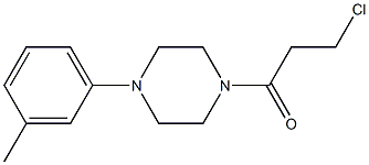 3-chloro-1-[4-(3-methylphenyl)piperazin-1-yl]propan-1-one Struktur